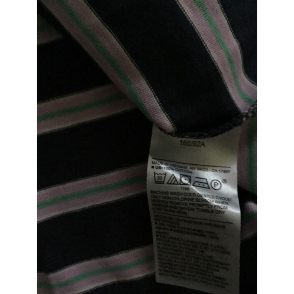 OLD NAVY Vintage Crew Dress Womens Striped Short Sleeve Blue & Pink Short Mini - Picture 9 of 10